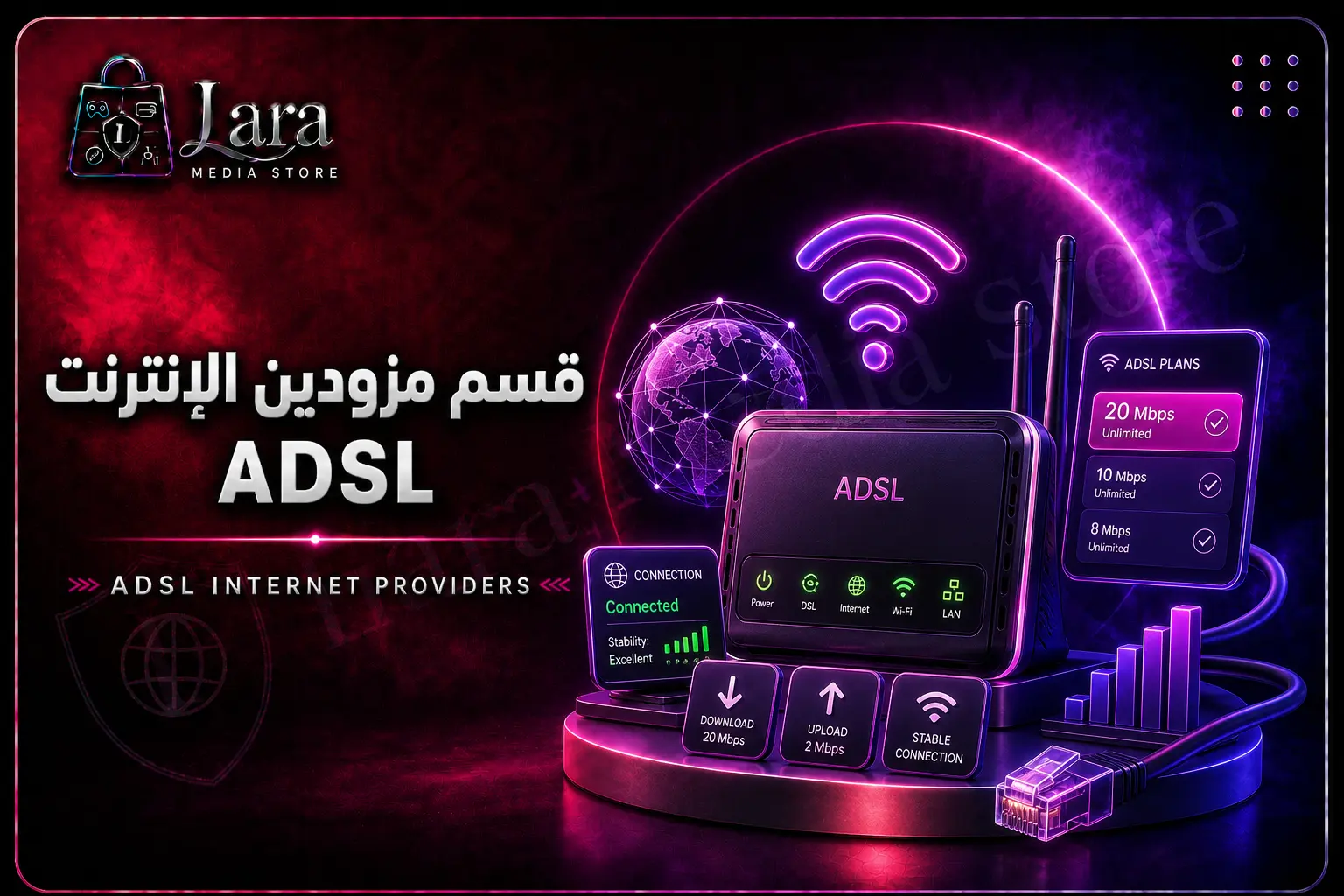 مزودين الإنترنت ADSL